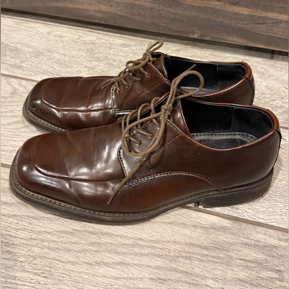Kenneth Cole Men's Brown Leather Dress Shoes